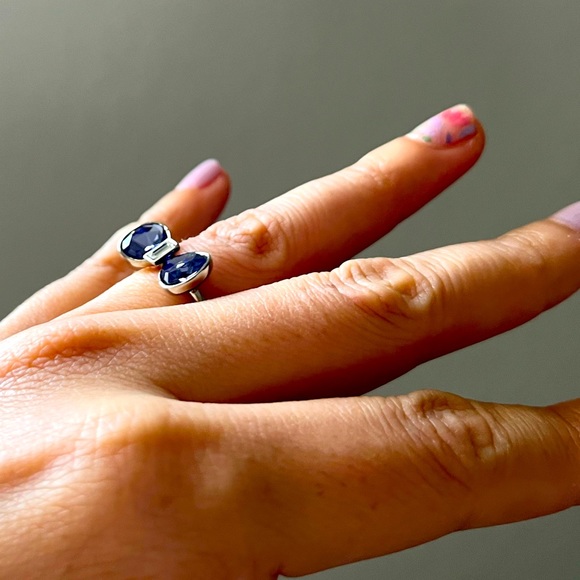 Swarovski Amethyst Crystal Bow Ring US size 6 - Picture 5 of 5